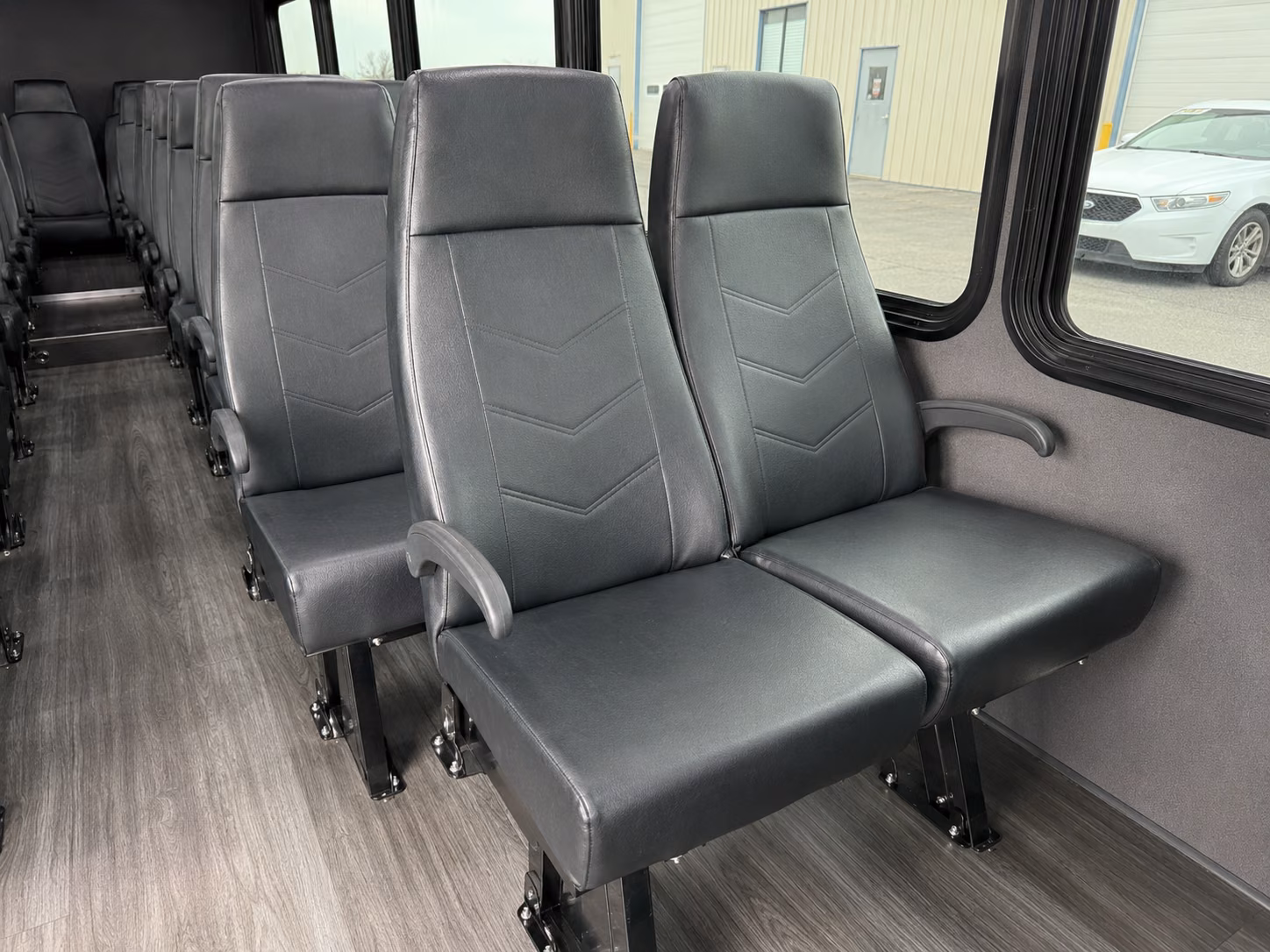 thornton 20 passenger minibus inside