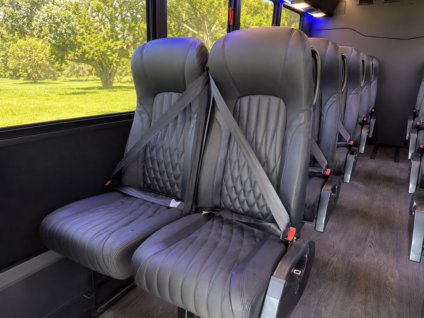 thornton 20 passenger minibus interior