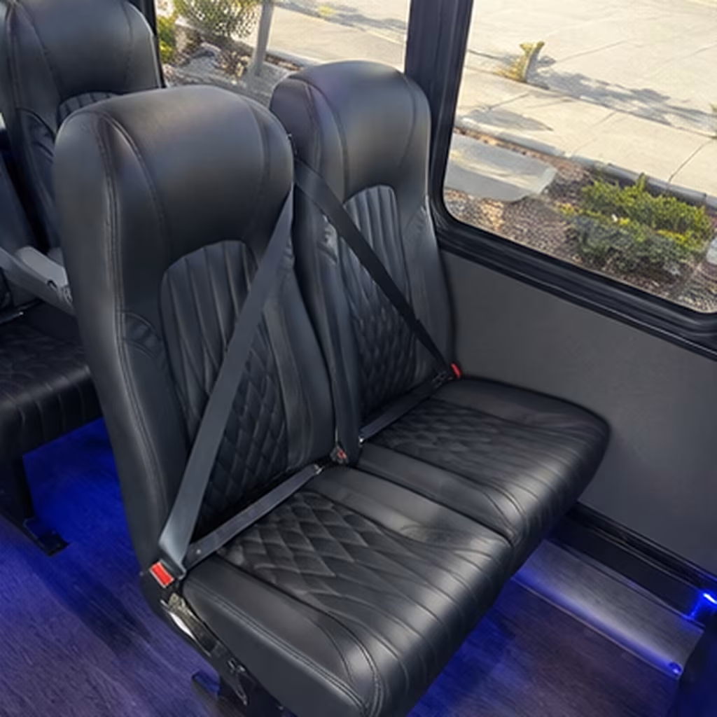 thornton 25 passenger minibus interior
