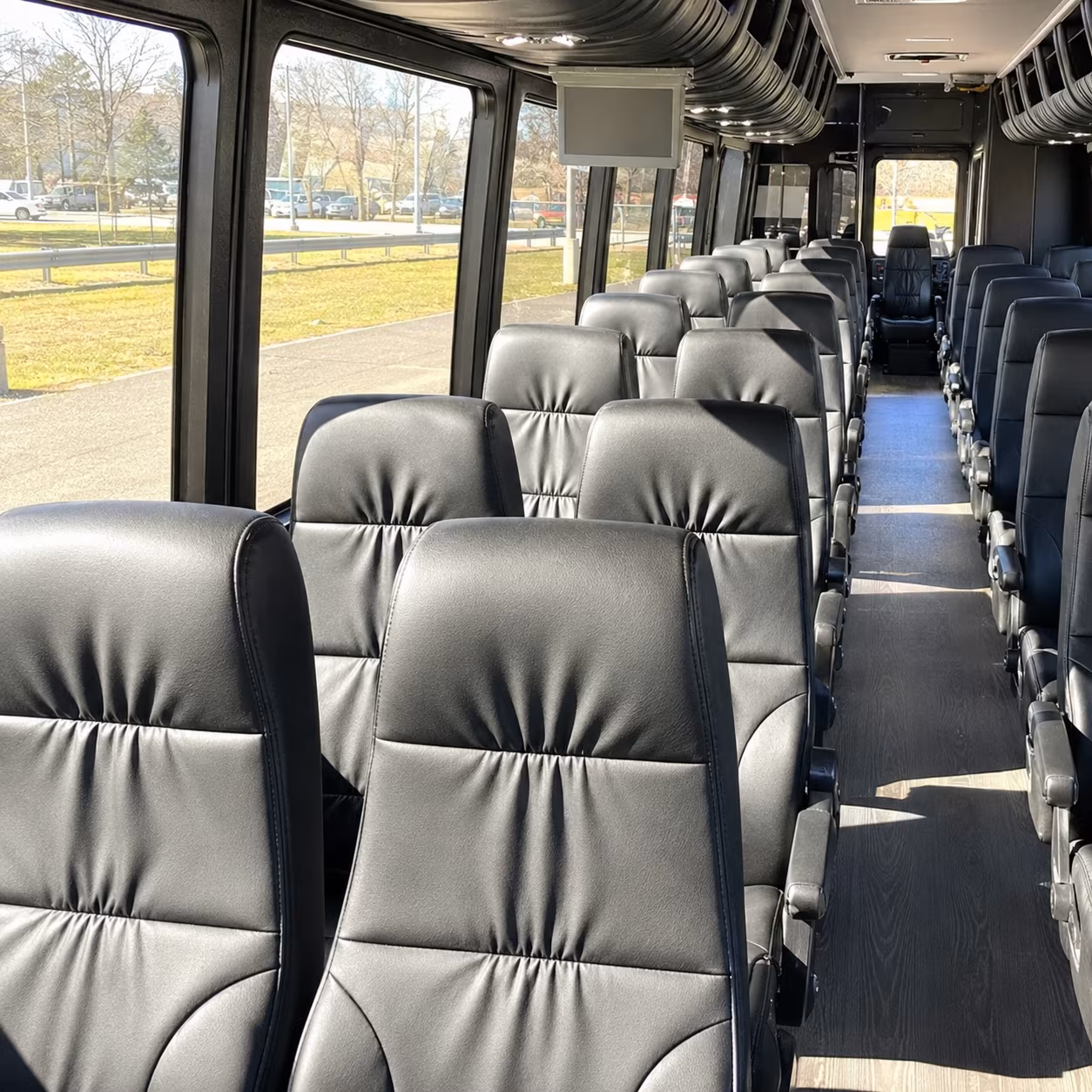 thornton 28 passenger minibus interior