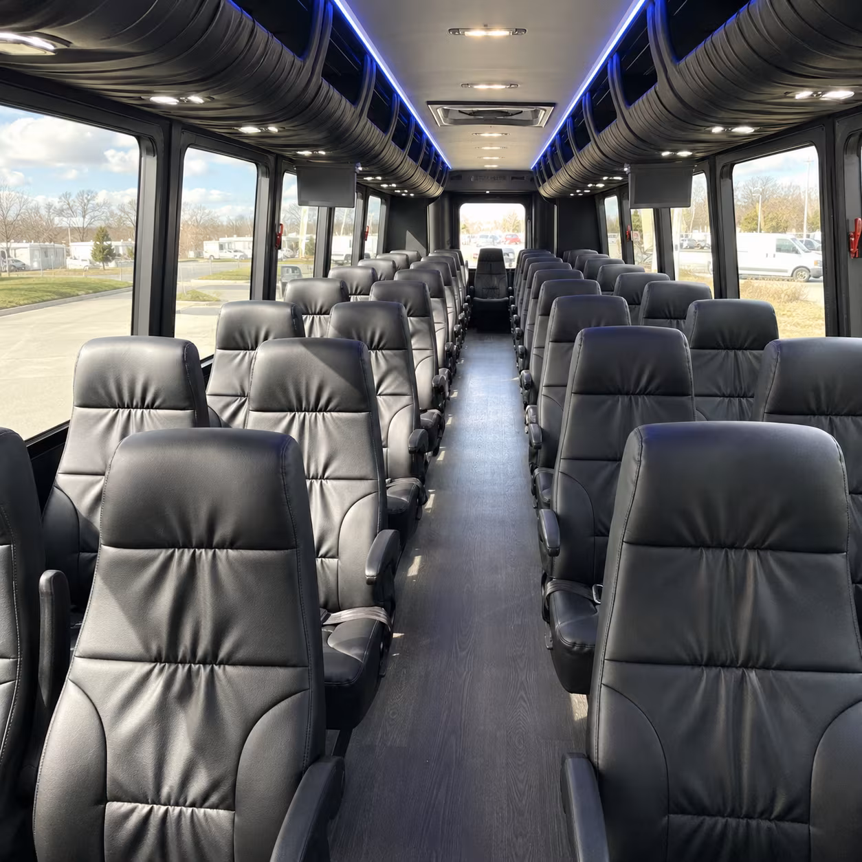 thornton 30 passenger minibus inside