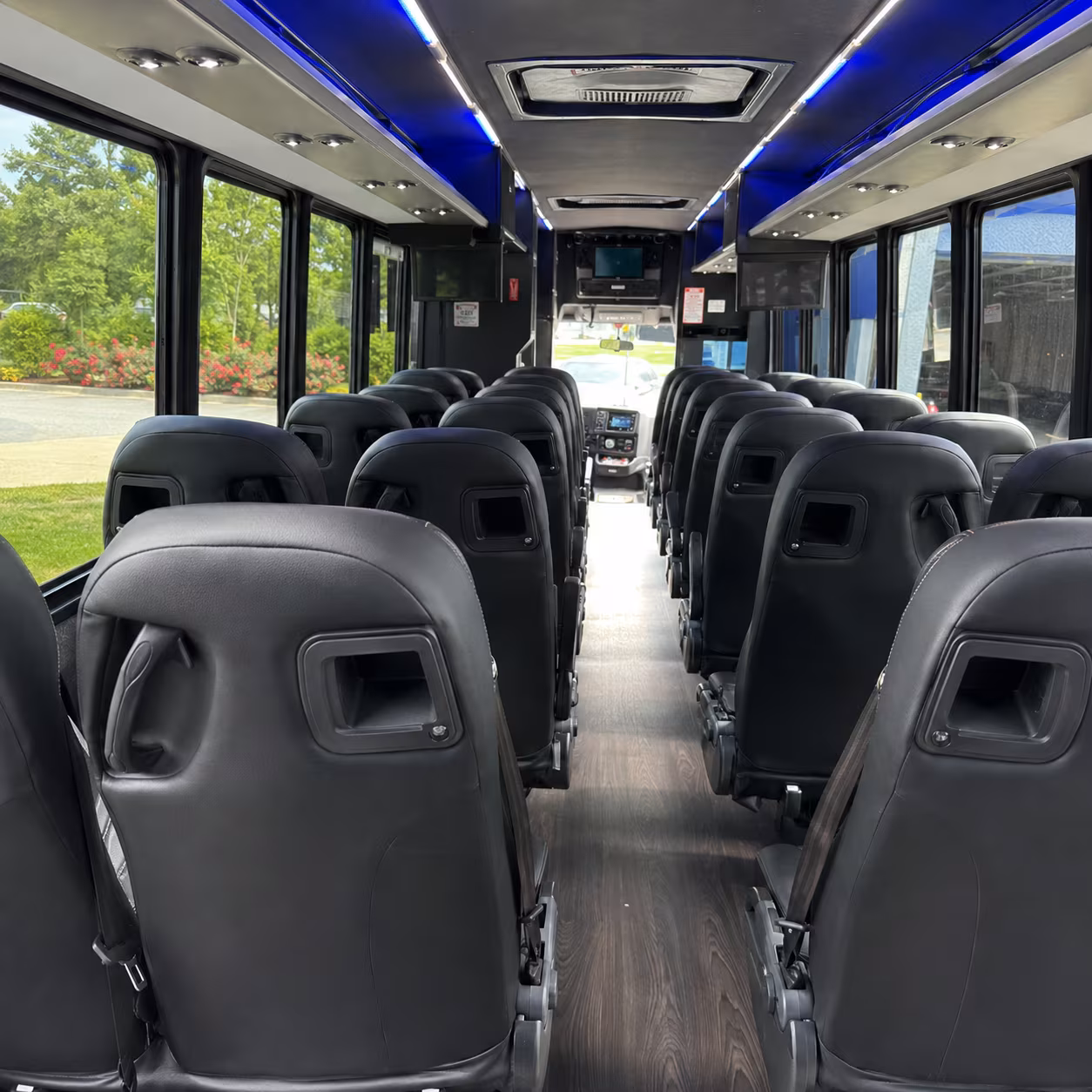 thornton 30 passenger minibus interior