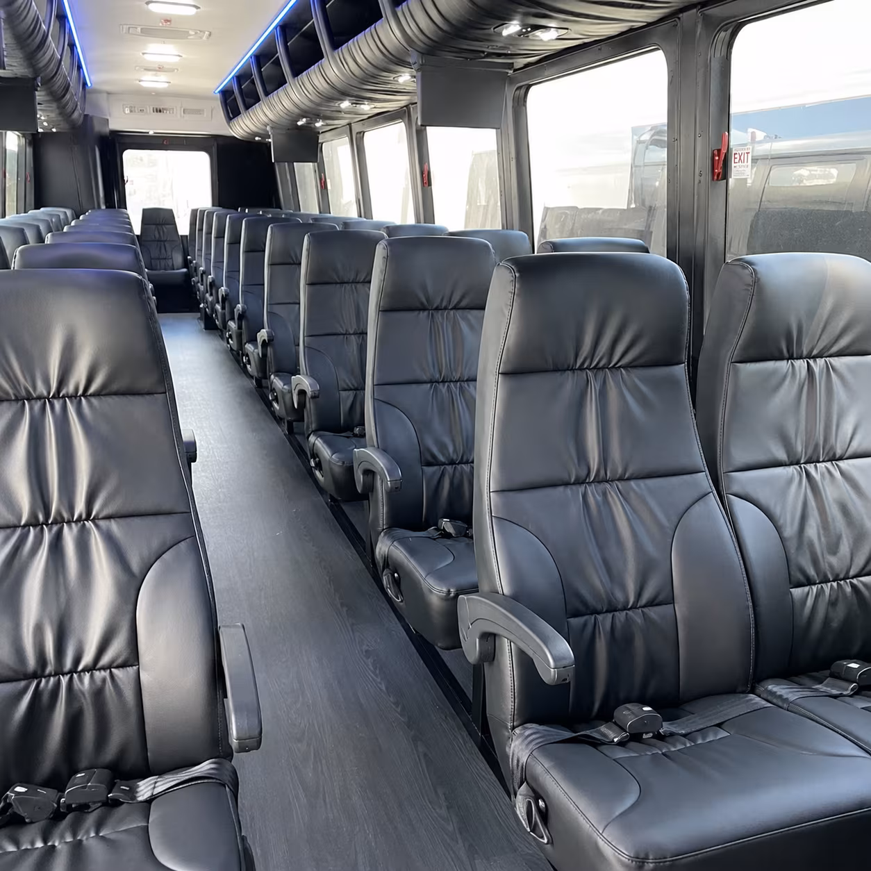 thornton 35 passenger minibus inside