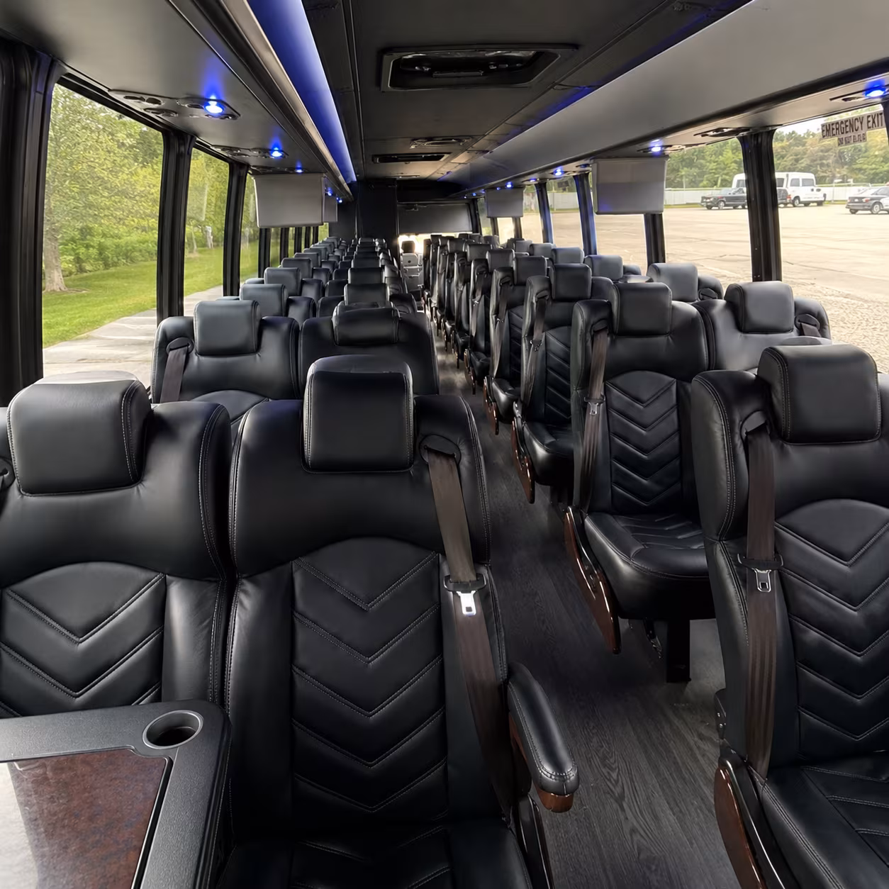 thornton 35 passenger minibus interior