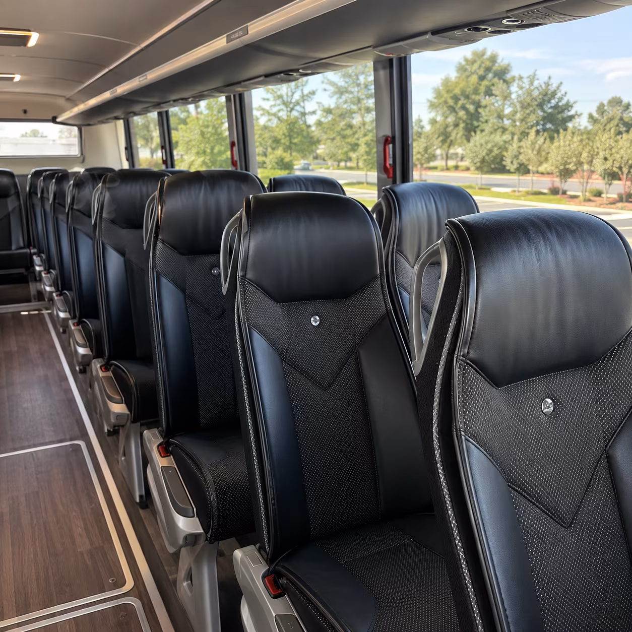 thornton 45 passenger charter bus interior
