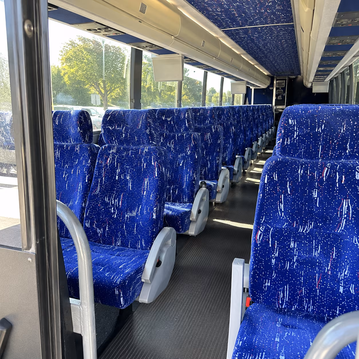 thornton 50 passenger charter bus inside