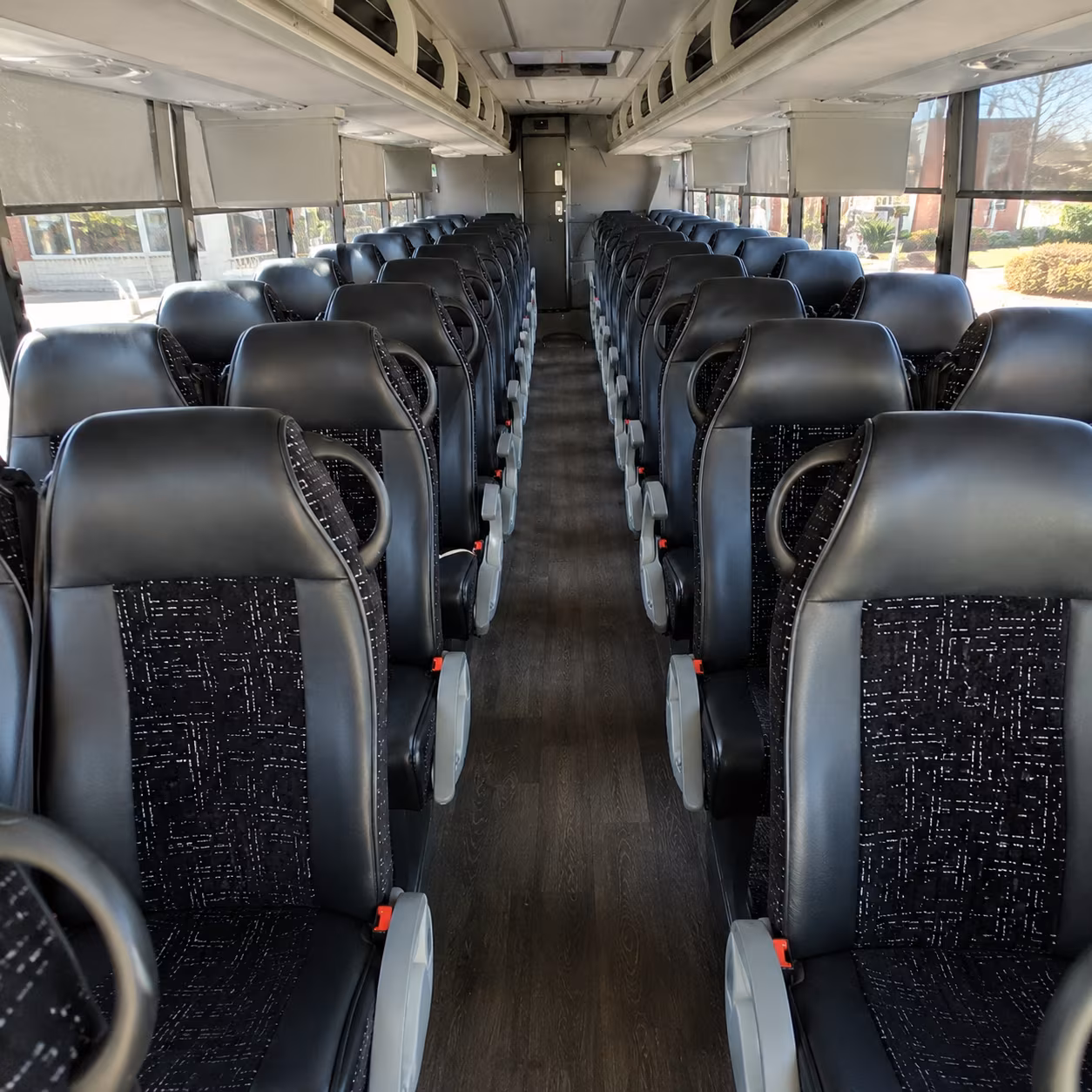thornton 54 passenger charter bus inside