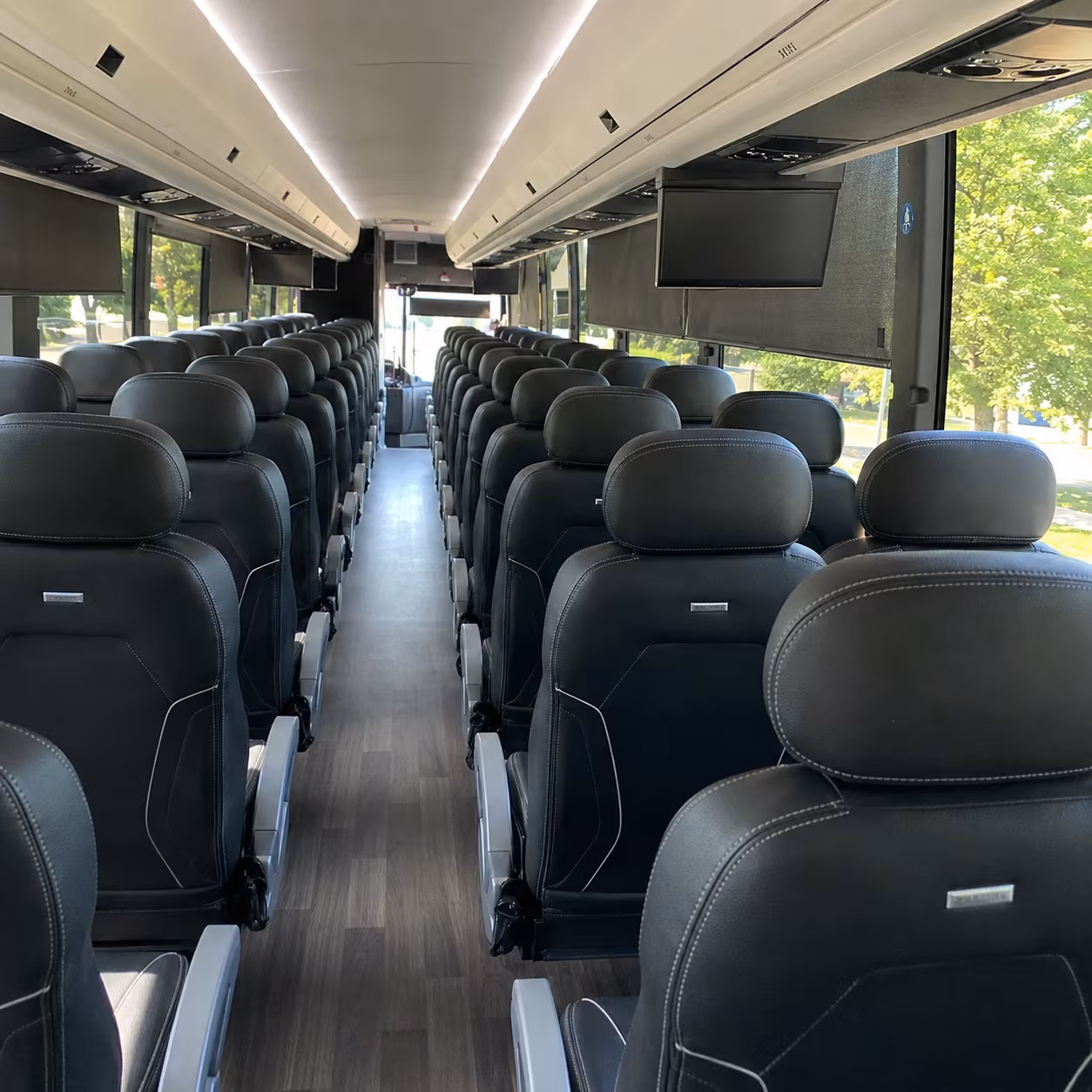 thornton charter bus interior